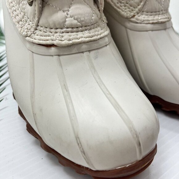 Wolverine Heritage White Torrent Quilted Round Toe Lace Up Duck Boots Size 9M - Picture 3 of 11